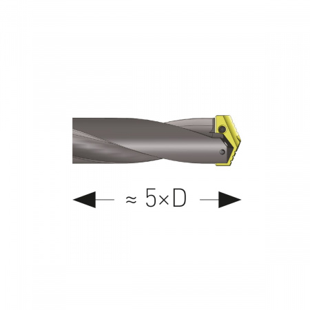 Спиральное сверло Karnasch cо сменными головками с прямыми канавками, хвостовик Конус Морзе, ISO 296 тип BEK арт. 22.1030