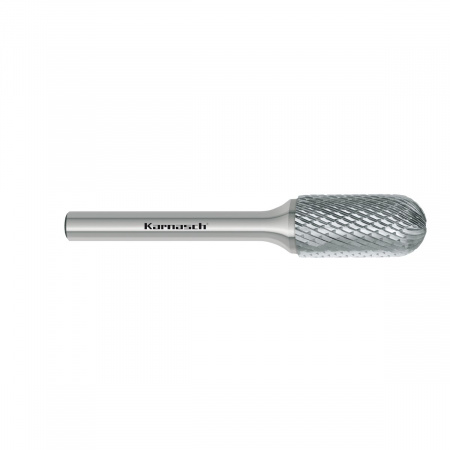 Борфреза Karnasch цилиндр со сферическим концом, насечка HP-4 арт. 11-3022