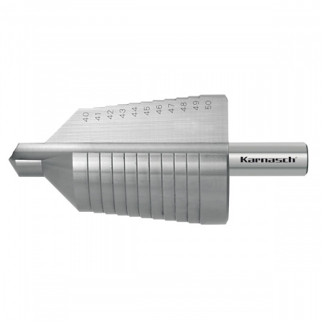 Ступенчатое сверло по металлу Karnasch Ø40-50 мм арт. 21.3023