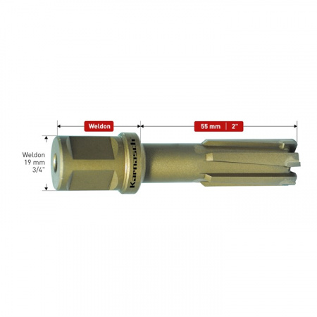 Корончатое сверло Karnasch Rail Line, длина 55, хвостовик Weldon арт. 20-1309