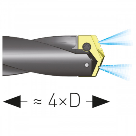 Спиральное сверло Karnasch хвостовик Weldon, DIN 1835-B арт. 22.1010
