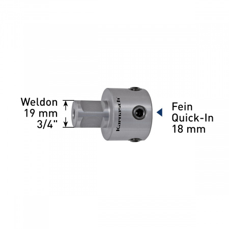 Переходник Karnasch Weldon 19/Fein Quick-in 18