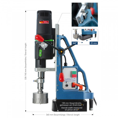 Магнитный сверлильный станок Karnasch KAS 100 BLUE-MAG арт. 20.8028-010