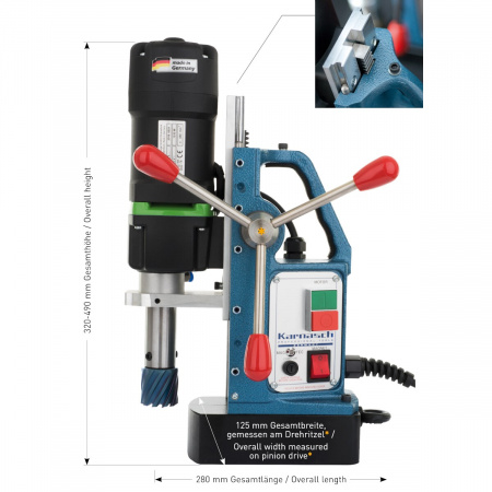 Магнитный сверлильный станок Karnasch KA 38 BLUE-MAG арт. 20.8020-010