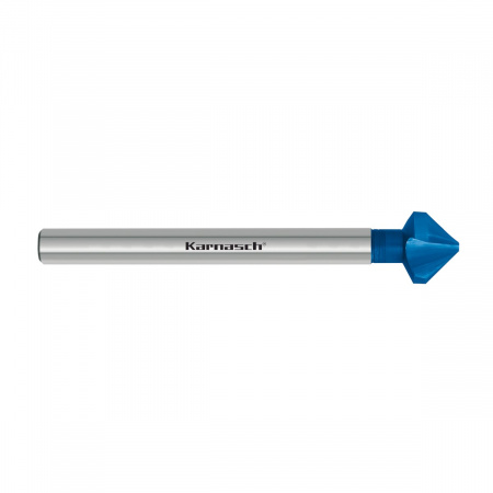 Зенкер Karnasch 90° из стали HSS-XE, покрытие BlueTec, удлиненный хвостовик-шестигранник арт. 20.1770