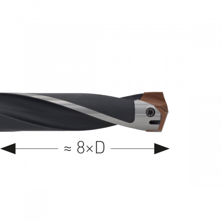 Спиральное сверло Karnasch 3xD, DIN 1835-B арт. 22.1050