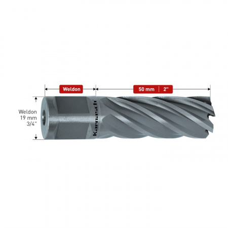 Корончатое сверло Karnasch Silver Line, длина 50, хвостовик Weldon арт. 20-1265