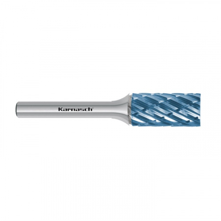 Борфреза Karnasch с гладким торцом, покрытие BlueTec, насечка HP-8 арт. 11-6041