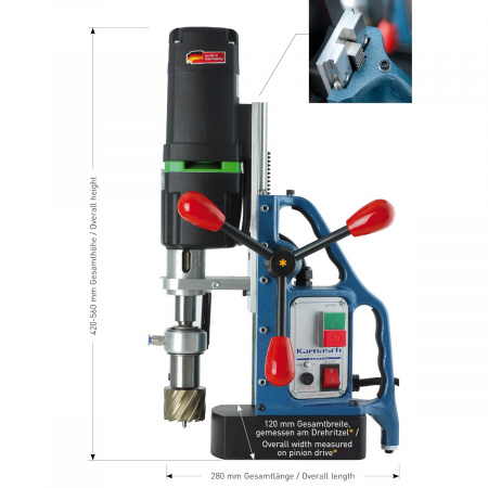 Магнитный сверлильный станок Karnasch KA 50 BLUE-MAG арт. 20.8023-010