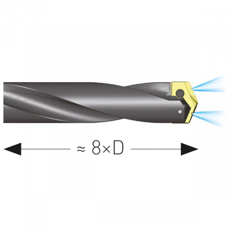 Спиральное сверло Karnasch хвостовик Weldon, DIN 1835-B арт. 22.1010