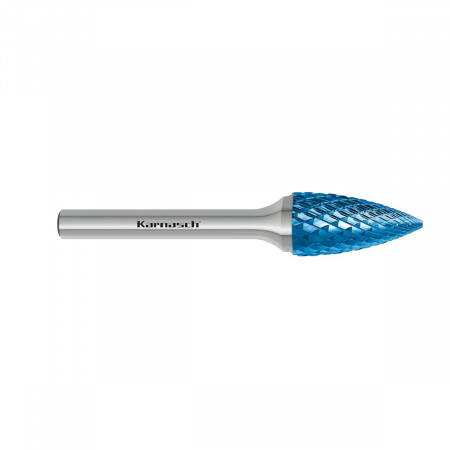 Борфреза Karnasch заостренная парабола, покрытие BlueTec, насечка HP-6 арт. 11-5064