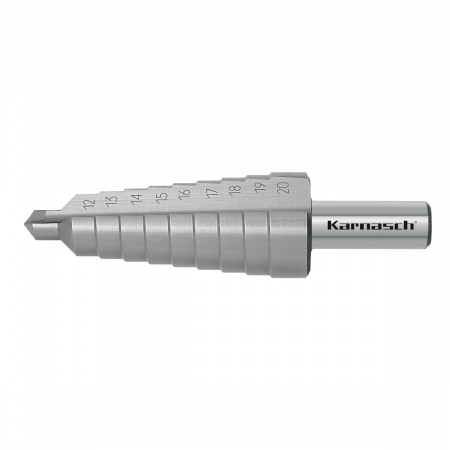 Ступенчатое сверло по металлу Karnasch Ø12-20 мм арт. 21.3012
