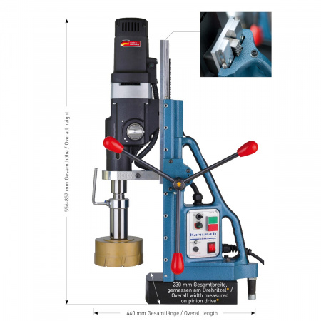Магнитный сверлильный станок Karnasch KATV 140 BLUE-MAG арт. 20.8032-010