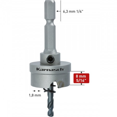 Твердосплавная коронка Karnasch Easy-Cut 3 арт. 20-1025